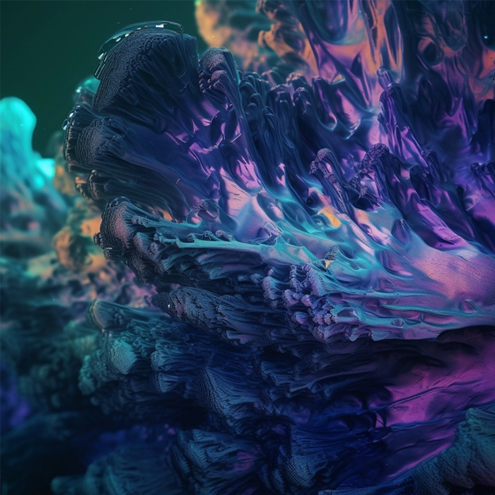 Exploring algae textures in Midjourney